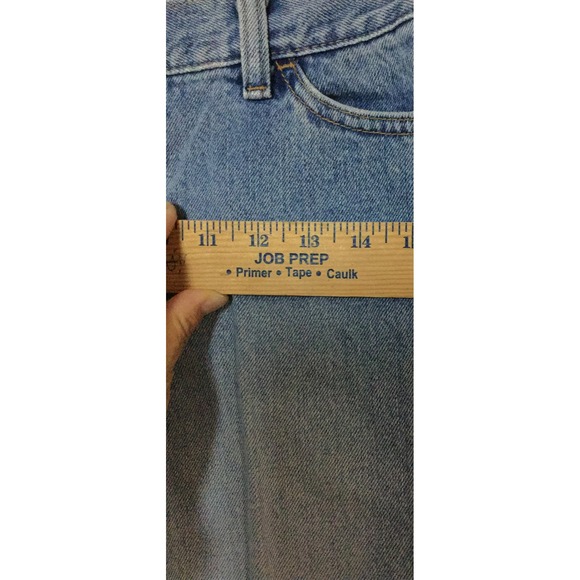 Long and Lean CapriJeans Denim Cropped Frayed Casual Everyday‎ Blue Size 8-10 - Picture 2 of 9